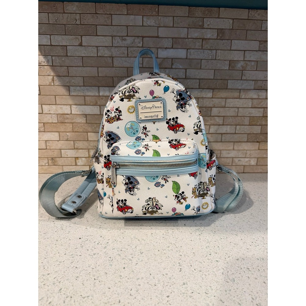 Disney Parks Runaway Railway Loungefly Mini Backpack‎ Mickey